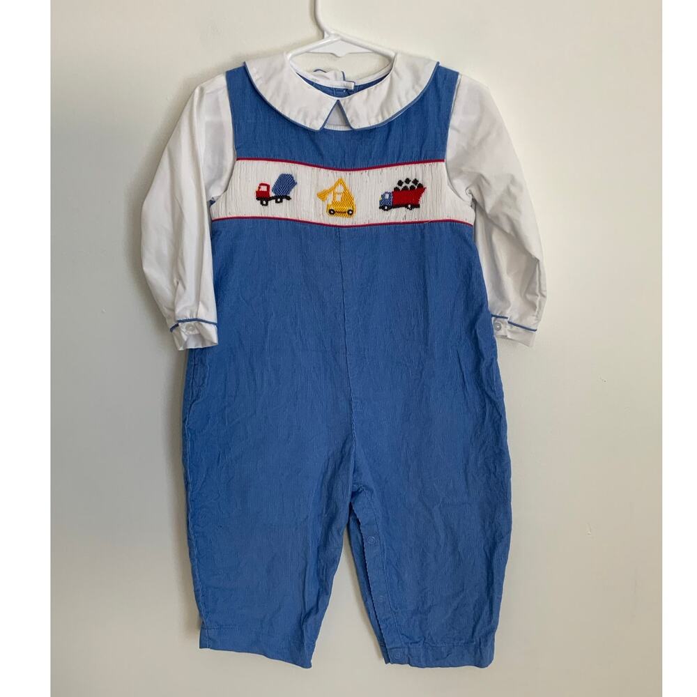 Petit‎ Ami Boys Smocked One Piece outfit size 24mo